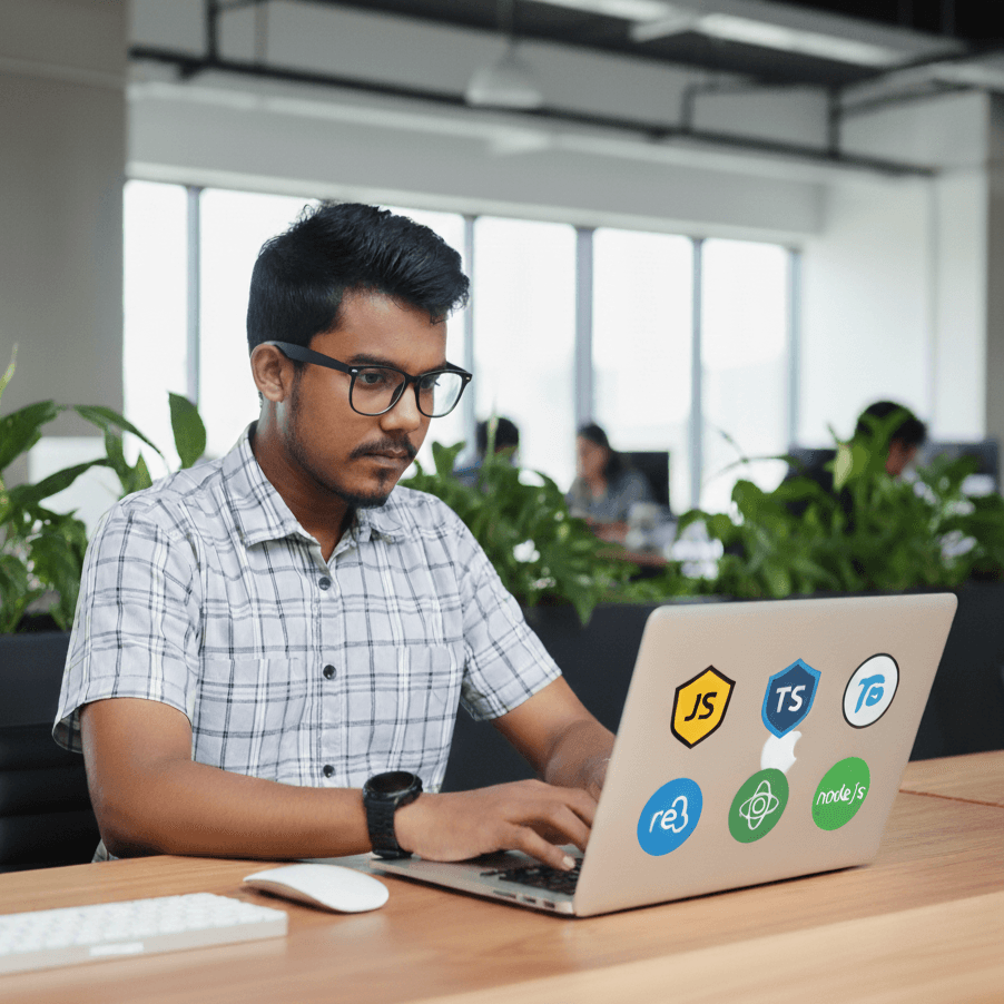 Masum working photo