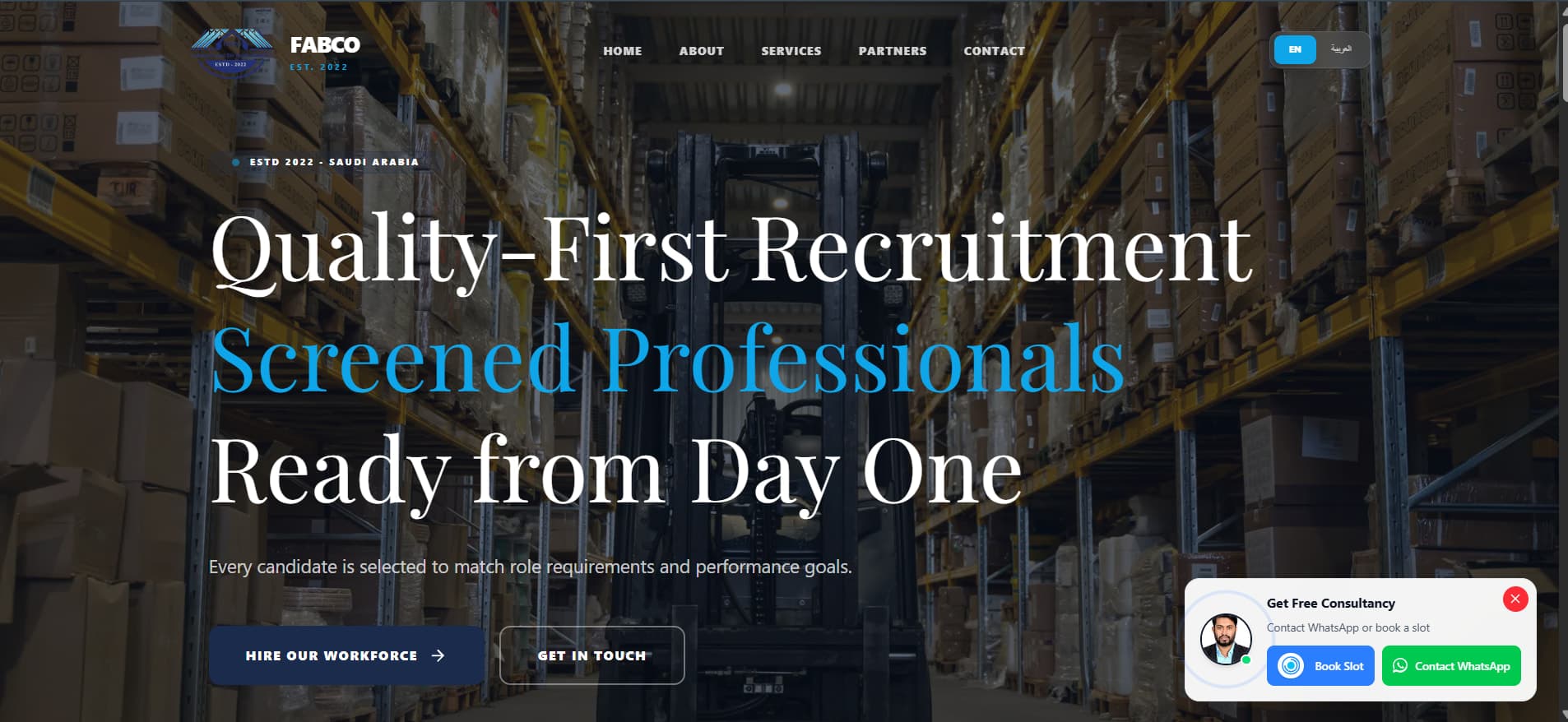 Fabcoust - Human Resource company website